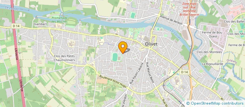 localisation de l'entreprise FINANCIERE BAUDOT à OLIVET