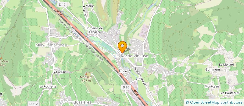 localisation de l'entreprise FINANCIERE BAYARDON à LA ROCHE-VINEUSE
