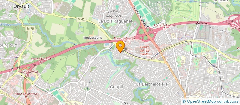 localisation de l'entreprise FINANCIERE BEAUDRON-PETARD à ORVAULT