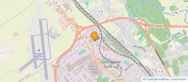 localisation de l'entreprise FINANCIERE BELGO TROYENNE  LA CHAPELLE-SAINT-LUC