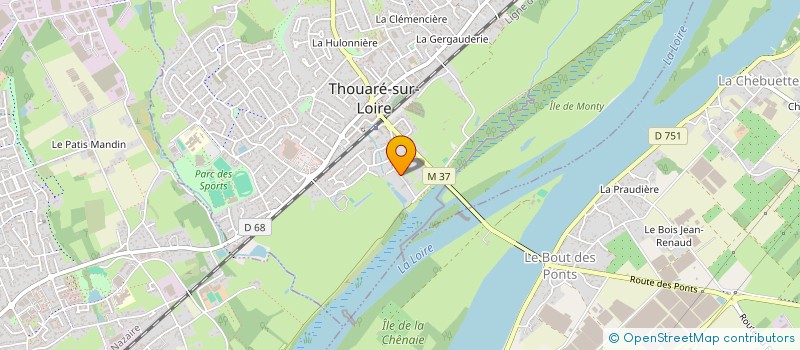 localisation de l'entreprise FINANCIERE BELL PAYE  THOUARE-SUR-LOIRE