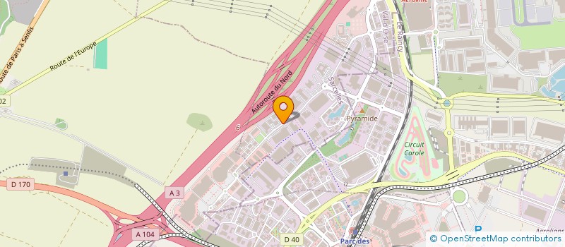 localisation de l'entreprise FINANCIERE BELLECOUR  ROISSY-EN-FRANCE