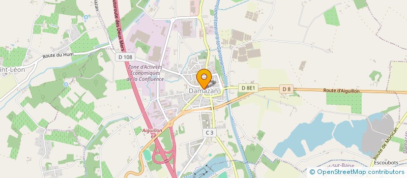 localisation de l'entreprise FINANCIERE BENOIT GERVAIS  DAMAZAN