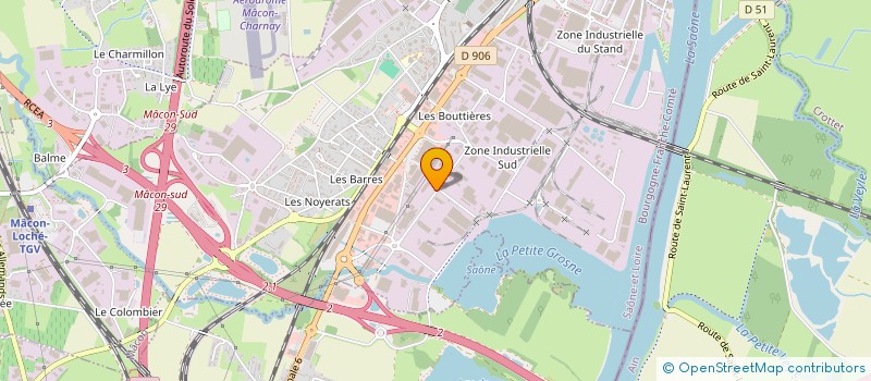 localisation de l'entreprise FINANCIERE BERRY à MACON