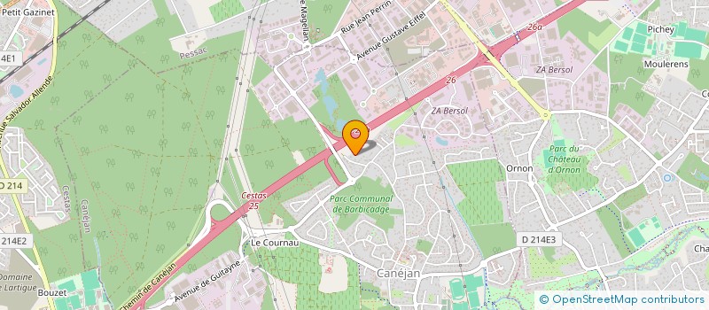 localisation de l'entreprise FINANCIERE BERTOLOTTI à CANEJAN