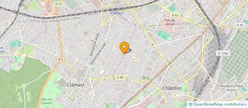 localisation de l'entreprise FINANCIERE BERTRAND MONTEUX à CLAMART