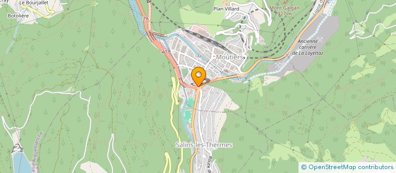 localisation de l'entreprise FINANCIERE BLANC-TAILLEUR à MOUTIERS