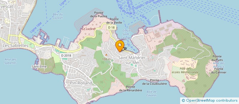 localisation de l'entreprise FINANCIERE BM  SAINT-MANDRIER-SUR-MER