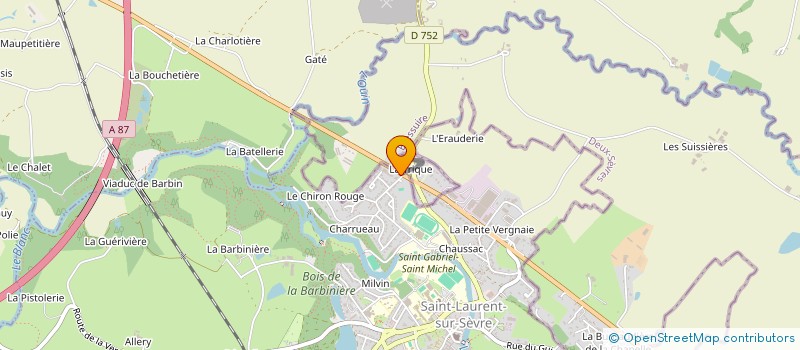 localisation de l'entreprise FINANCIERE BOMBRUN  SAINT-LAURENT-SUR-SEVRE