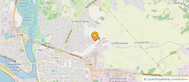 localisation de l'entreprise FINANCIERE BONNIN  SAINT-GILLES-CROIX-DE-VIE