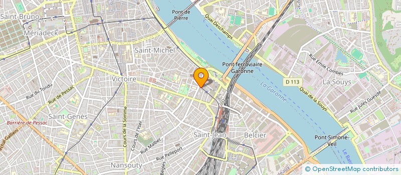 localisation de l'entreprise FINANCIERE BOUN-TEE  BORDEAUX