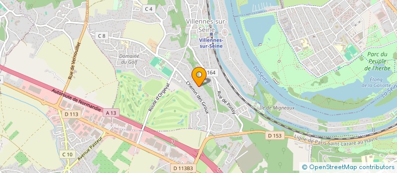 localisation de l'entreprise FINANCIERE BOURHIS  VILLENNES-SUR-SEINE