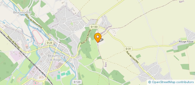 localisation de l'entreprise FINANCIERE BPR  BEAUMONT LE ROGER