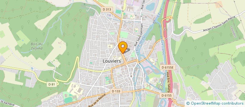 localisation de l'entreprise FINANCIERE BROUSSE  LOUVIERS