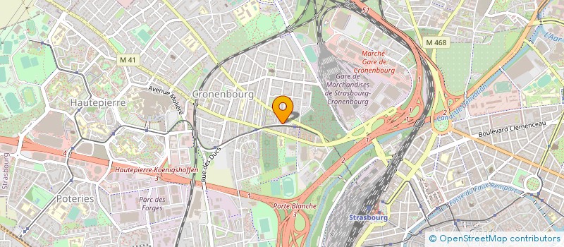 localisation de l'entreprise FINANCIERE BRUN à STRASBOURG