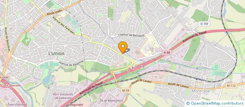 localisation de l'entreprise FINANCIERE BUREAUTIQUE à L'UNION