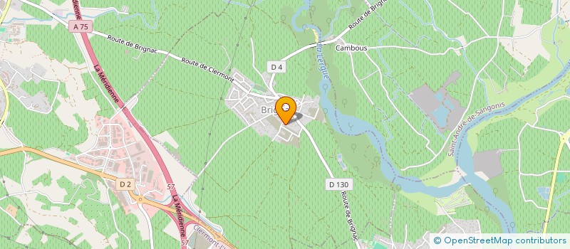 localisation de l'entreprise FINANCIERE BURELLIER  BRIGNAC