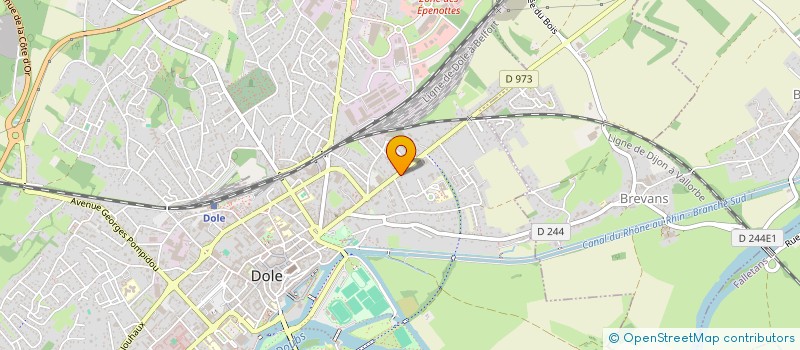 localisation de l'entreprise FINANCIERE BURGY-CHAZAL à DOLE