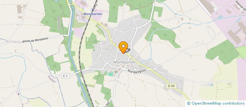 localisation de l'entreprise FINANCIERE C2AS  MONTBARTIER