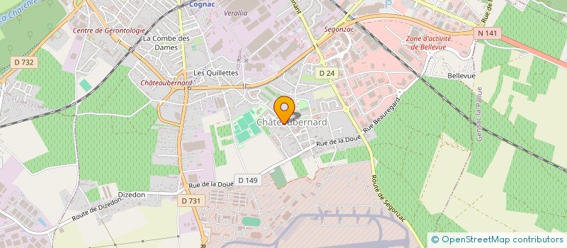 localisation de l'entreprise FINANCIERE CALIBIO à CHATEAUBERNARD
