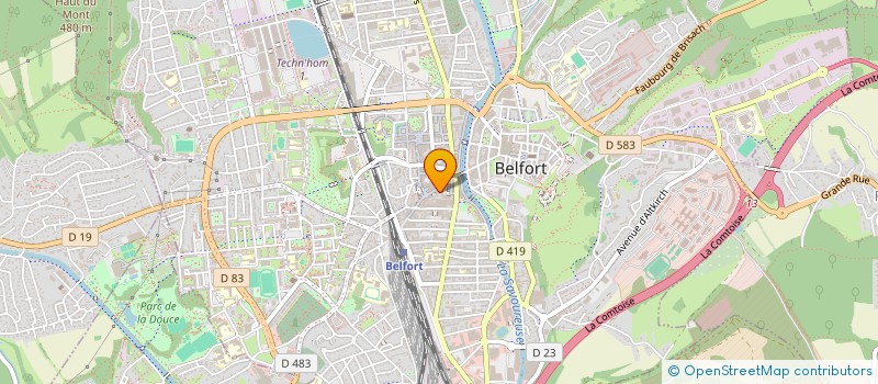 localisation de l'entreprise FINANCIERE CARBONNEAUX à BELFORT