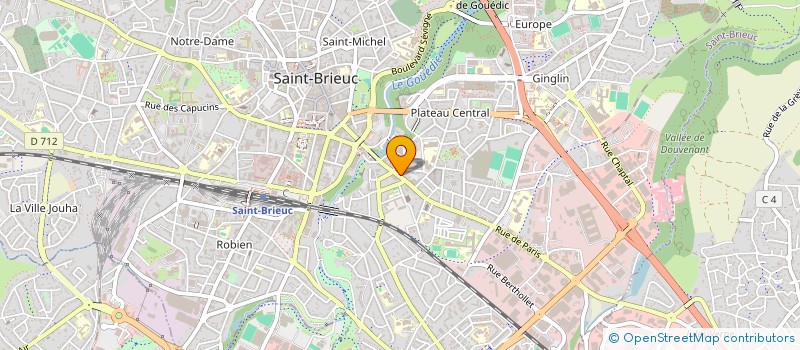 localisation de l'entreprise FINANCIERE CARO à SAINT-BRIEUC