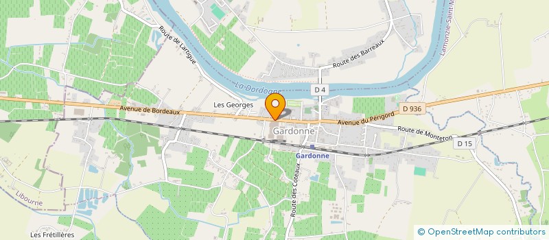 localisation de l'entreprise FINANCIERE CASTANG à GARDONNE