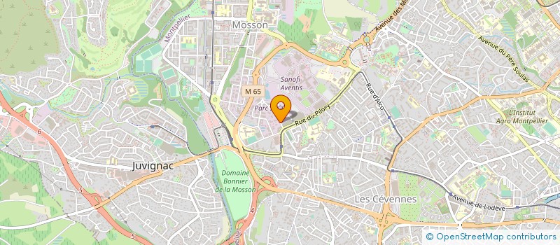 localisation de l'entreprise FINANCIERE CASTEL à MONTPELLIER
