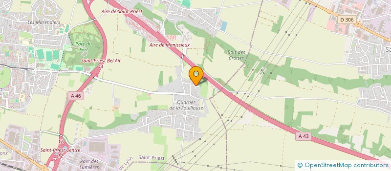 localisation de l'entreprise FINANCIERE CB  SAINT-PRIEST