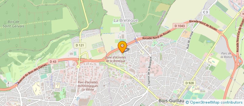 localisation de l'entreprise FINANCIERE CBA à BOIS-GUILLAUME