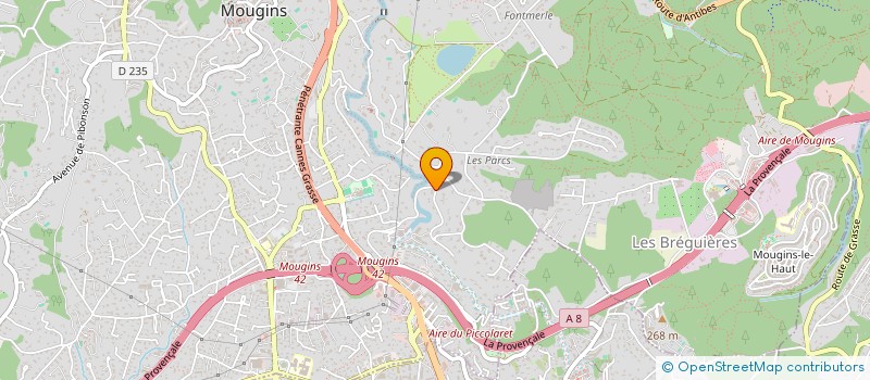 localisation de l'entreprise FINANCIERE CBCI à MOUGINS