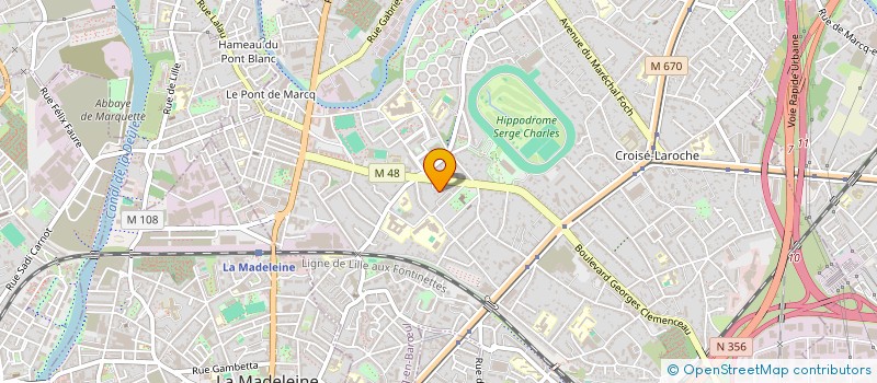 localisation de l'entreprise FINANCIERE CDEG DU BAROEUL à MARCQ EN BAROEUL