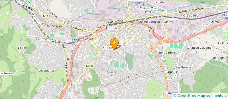 localisation de l'entreprise FINANCIERE CDG  FIRMINY