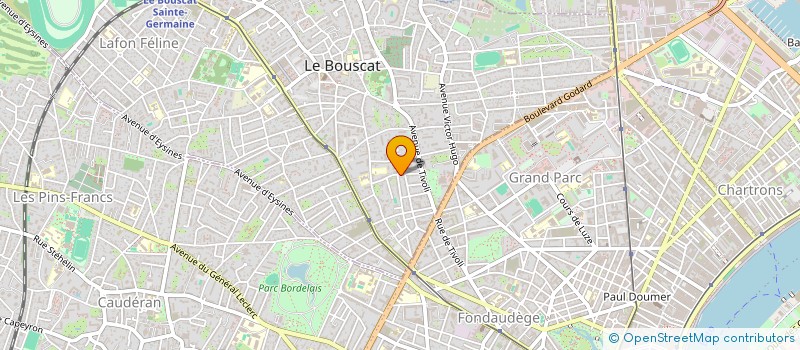 localisation de l'entreprise FINANCIERE CFX  LE BOUSCAT