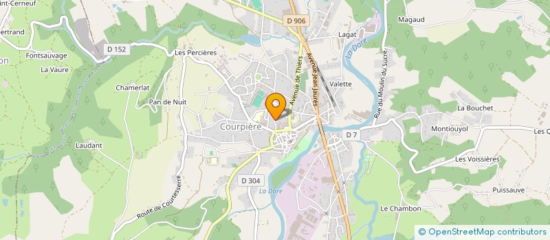 localisation de l'entreprise FINANCIERE CHACHA à COURPIERE