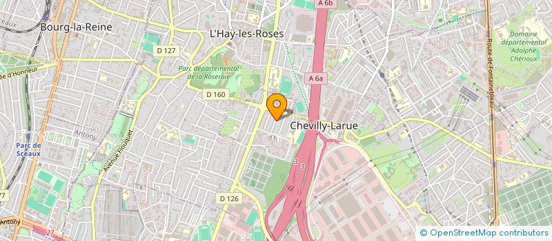 localisation de l'entreprise FINANCIERE CHAGOT  CHEVILLY-LARUE