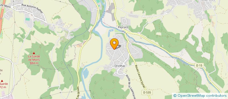 localisation de l'entreprise FINANCIERE CHANT-ALL  SAINT-GERMAIN-LAPRADE