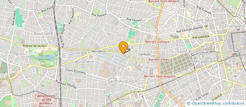 localisation de l'entreprise FINANCIERE CHAPERON  MERIGNAC