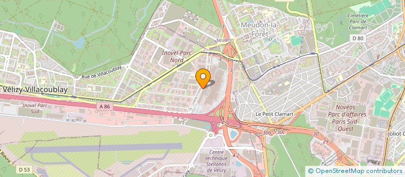 localisation de l'entreprise FINANCIERE CHAPTAL à VELIZY-VILLACOUBLAY