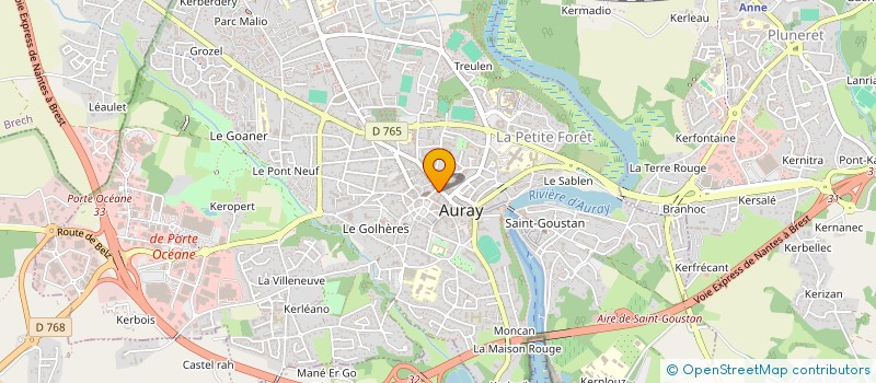 localisation de l'entreprise FINANCIERE CHARLOTTE à AURAY