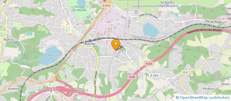localisation de l'entreprise FINANCIERE CHAVANNE à BIARRITZ