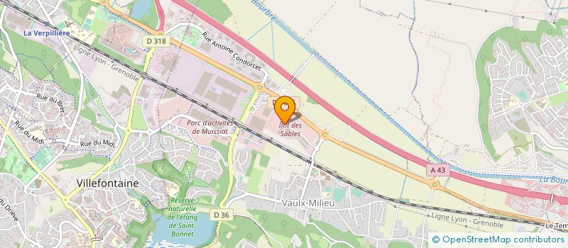 localisation de l'entreprise FINANCIERE CHENAVIER  BONNEFAMILLE