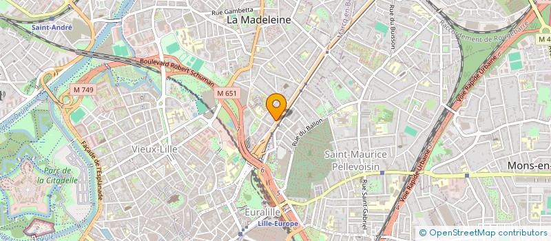 localisation de l'entreprise FINANCIERE CL à LA MADELEINE