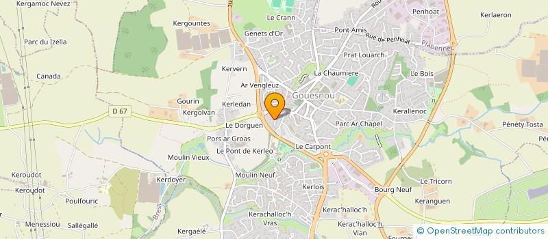 localisation de l'entreprise FINANCIERE COFIM à GOUESNOU