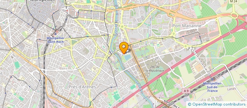 localisation de l'entreprise FINANCIERE. COM à MONTPELLIER
