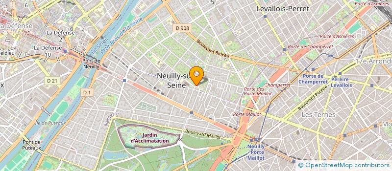 localisation de l'entreprise FINANCIERE COMEPA à NEUILLY-SUR-SEINE