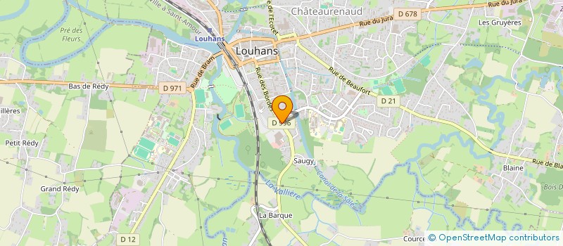 localisation de l'entreprise FINANCIERE COMPARET à LOUHANS