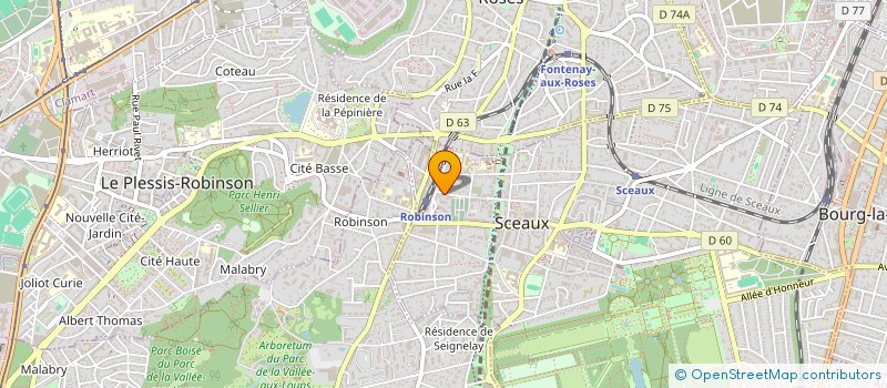 localisation de l'entreprise FINANCIERE COSCAS à SCEAUX
