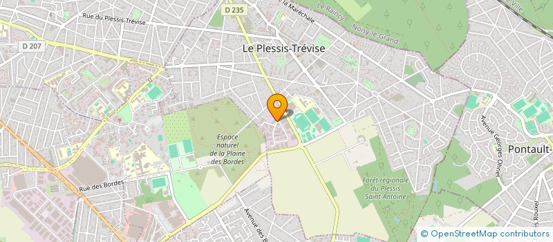 localisation de l'entreprise FINANCIERE COSTES  LE PLESSIS-TREVISE