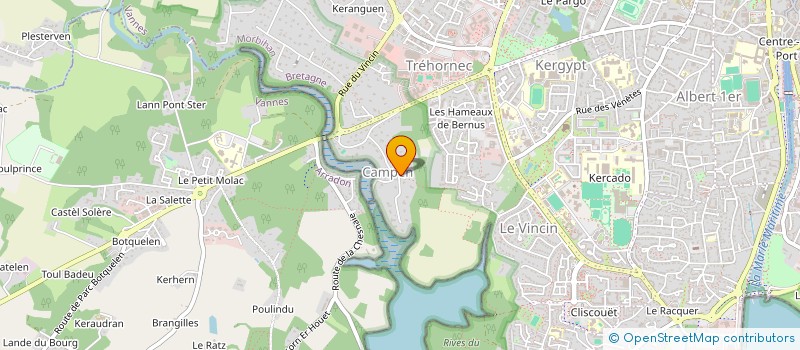 localisation de l'entreprise FINANCIERE COUPET à VANNES